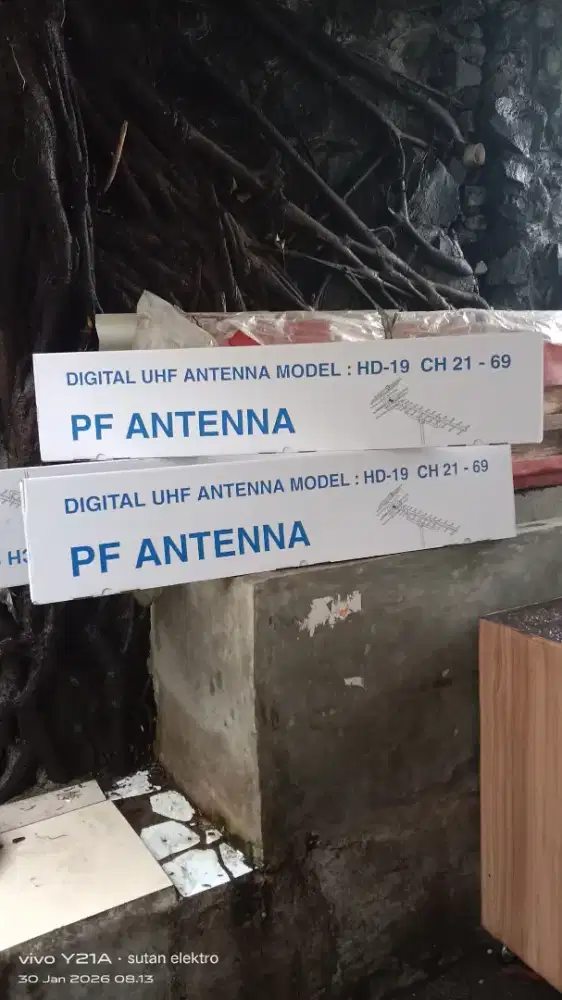 Ples pasang antena tv digital, hd 12 ux siaran lokal jernih