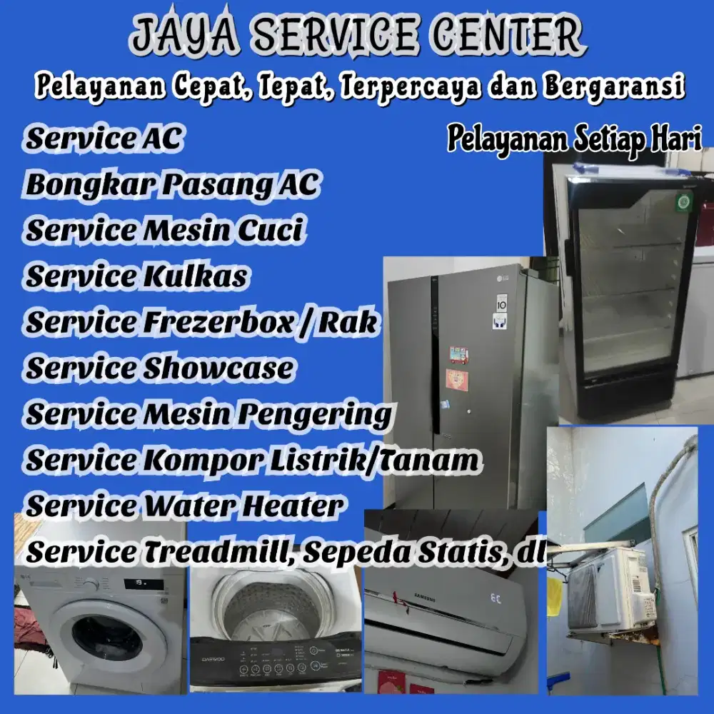Service Mesin Cuci Bongkar Pasang AC Servis AC Kulkas Frezer Sukodono