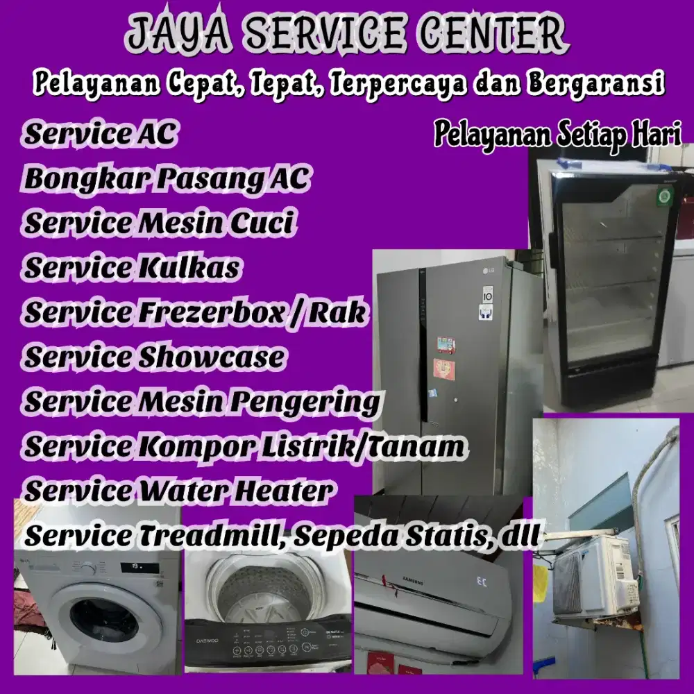 Service AC Bongkar Pasang AC Servis Mesin Cuci Kulkas Frezer Tenggilis