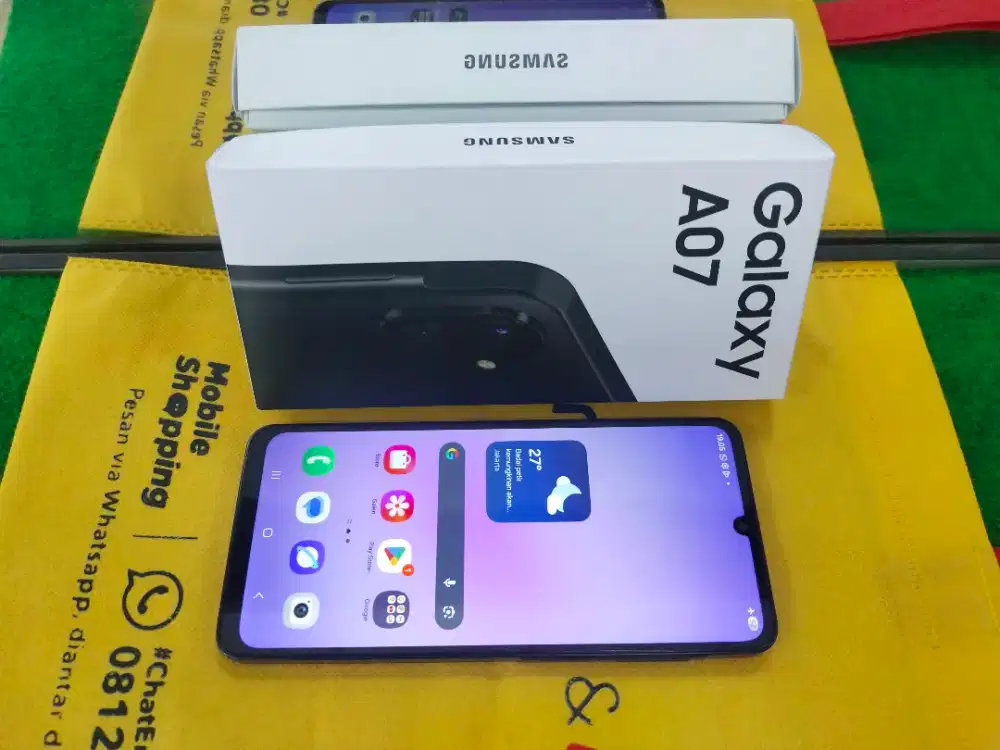 Samsung A 7 Ram 6/128 gb lengkap normal gransi activ