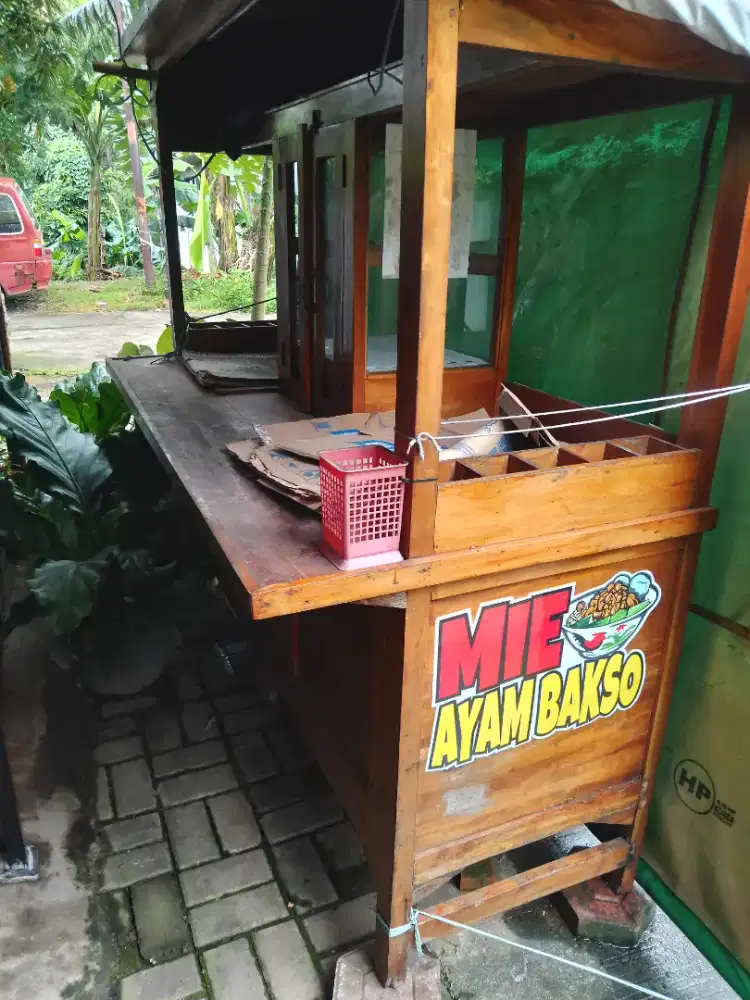 Gerobak bakso 2 kompor