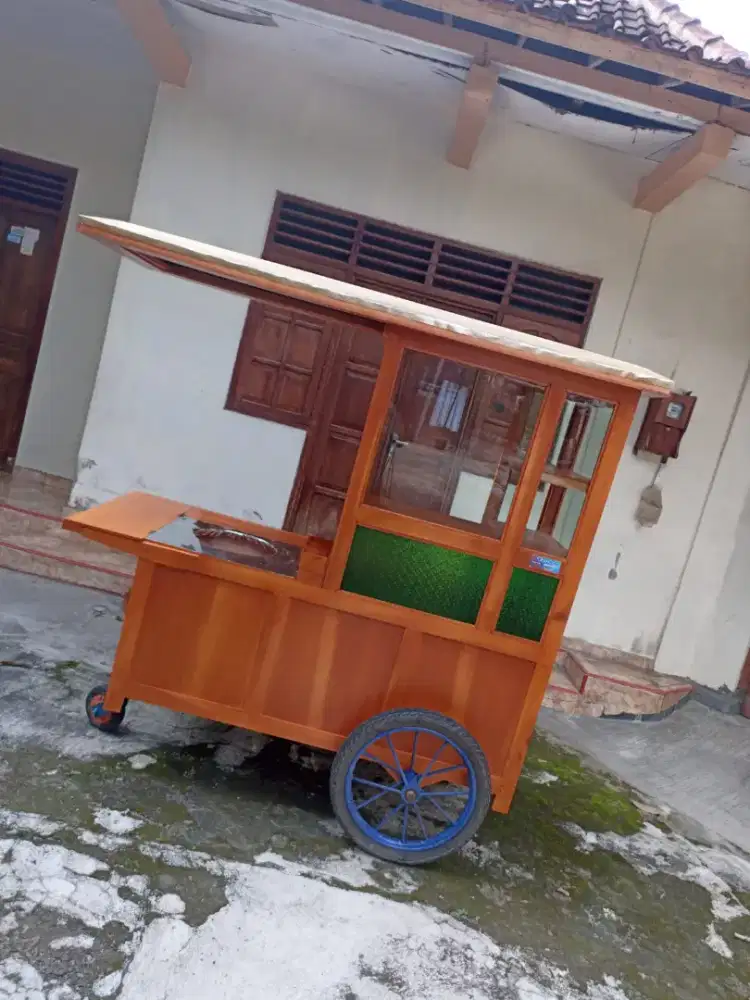 Gerobak Angkringan Bakso Mie Ayam PeceL Bubur Sate Martabak Ronde dlL