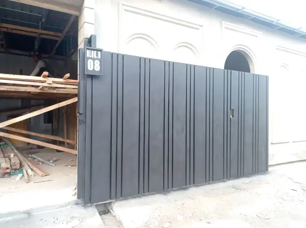 Bengkel las Lampung tralis kanopi pintu pagar gerbang ralling tangga
