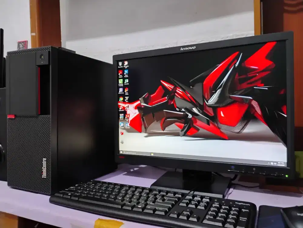 Pc gaming lenovo intel core i5 gen7..ram 8gb ddr4..monitor 22inch