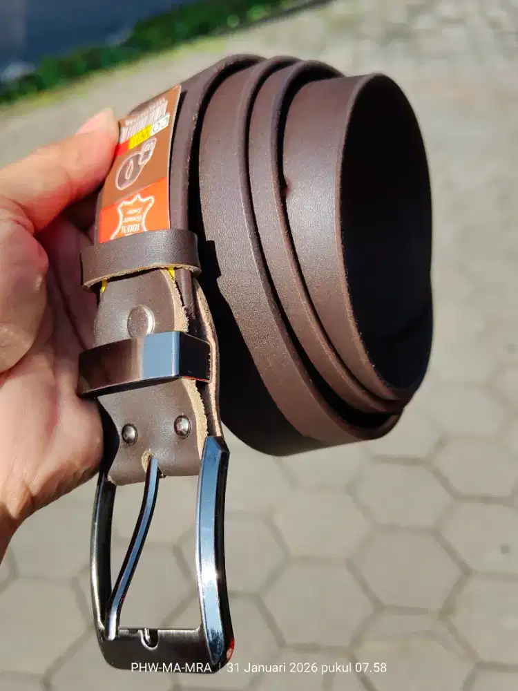 SABUK FULL KULIT SAPI ASLI 100%