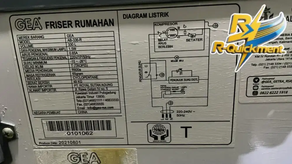 GEA Chest frezeer AB-336R