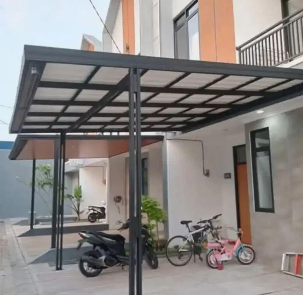 Pasang Baja ringan parkiran mobil