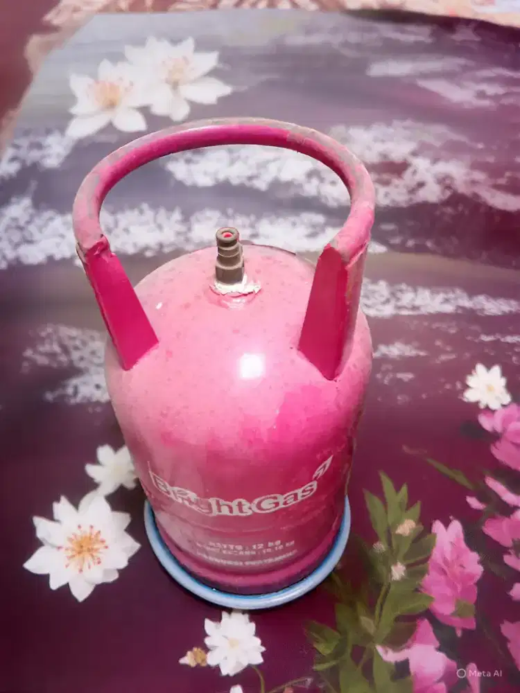 Tabung gas bekas warna  pink 12 kg kosong