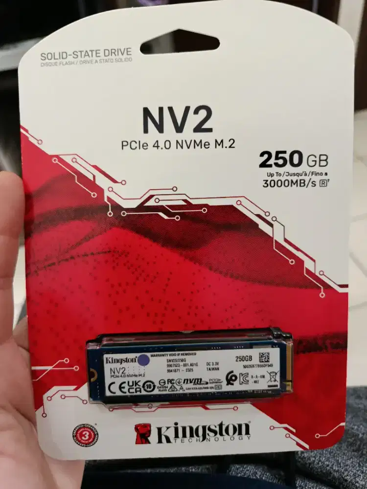 Kingston SSD NV2 NVME 250gb - Baru