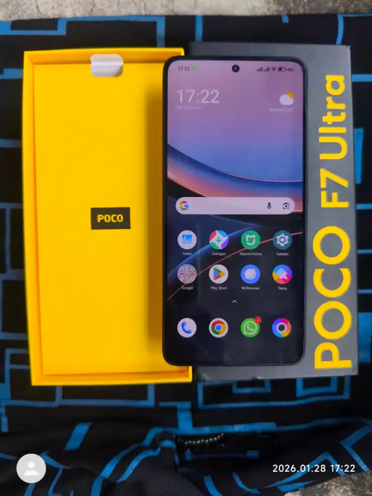 Poco F7 Ultra 12/256 Fullset ori segel mulus garansi On