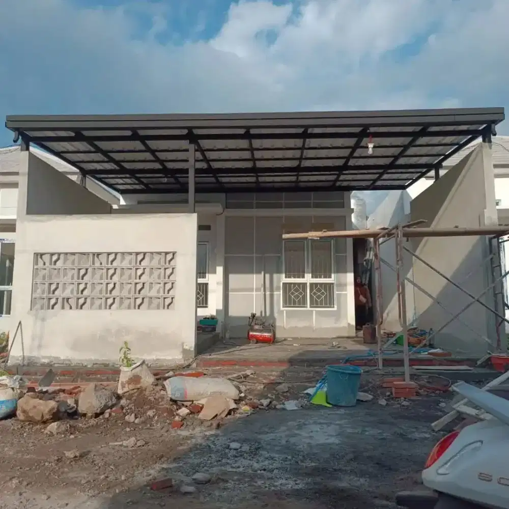 Pasang carport baja ringan atap alderon
