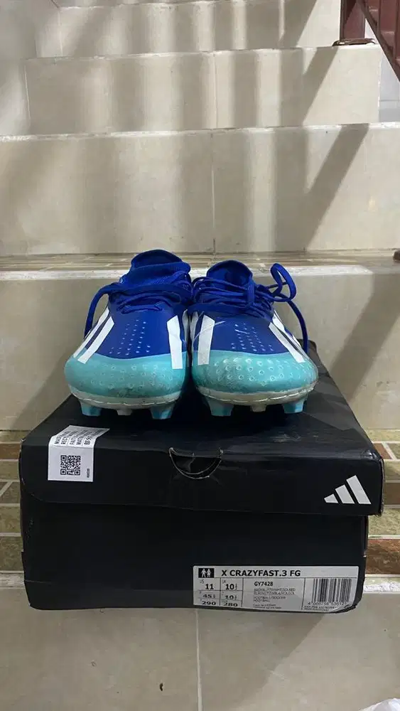 Sepatu bola adidas x crazyfast .3 size 45 original