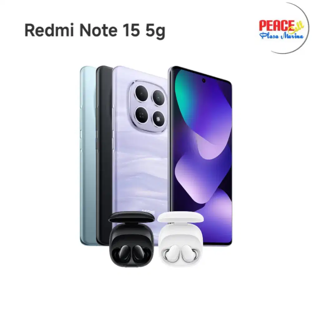 Redmi Note 15 5G 8/256 12/512 Free buds 6 play