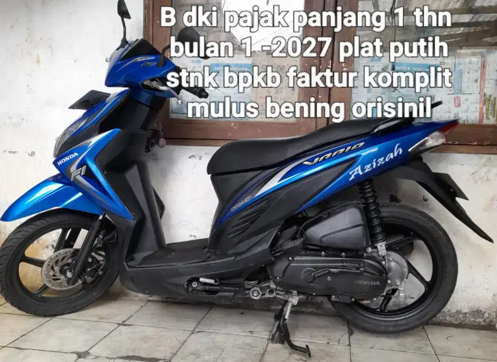 Honda vario 110 LED 2015 CBS combi break cw asli biru  B dki pjk pnjg