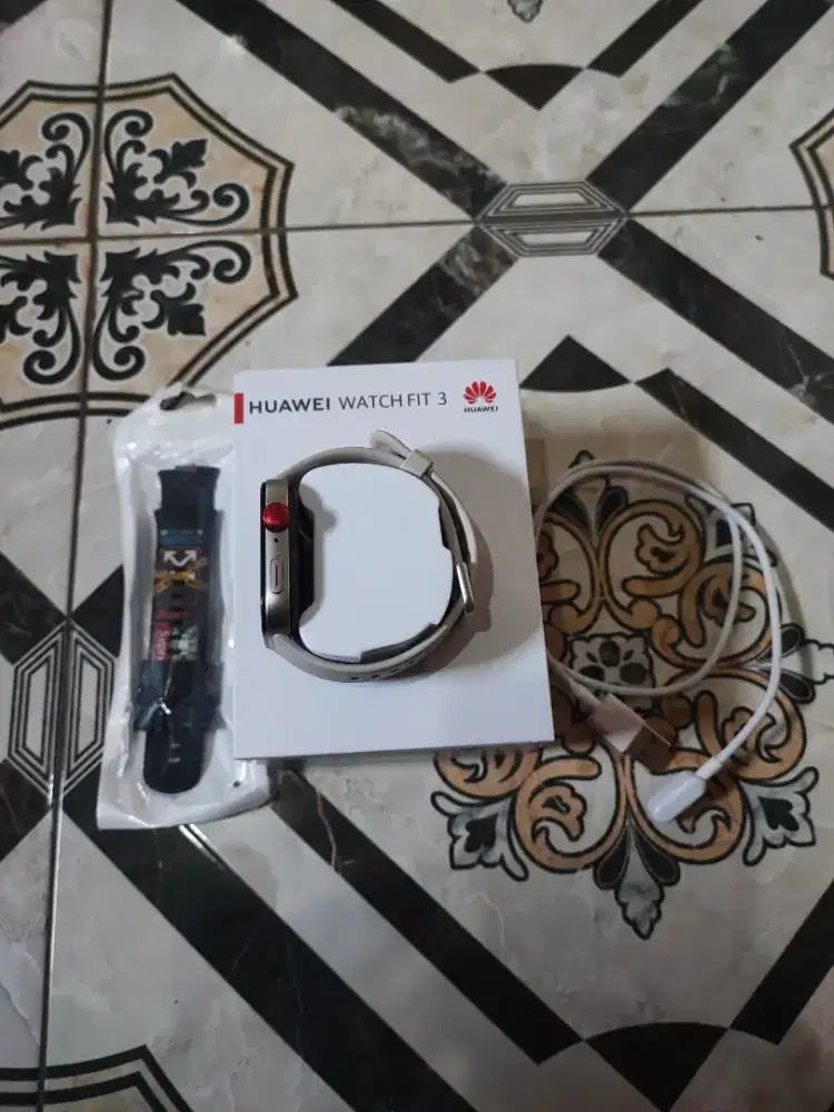 Huawei watch fit 3, fullset, mulus, garansi panjang