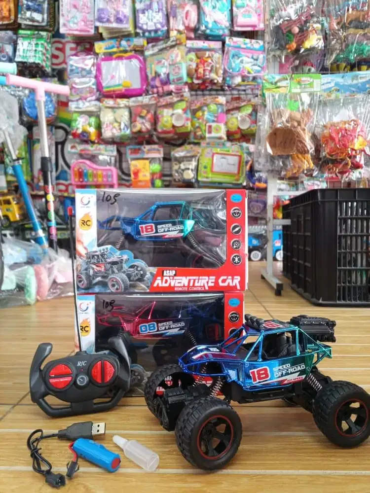 mainan anak rc offroad metalikk asapp