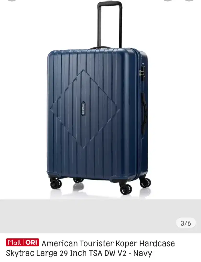 American Tourister Koper Hardcase SkytracLarge 29 Inch TSA DW V2- Navy