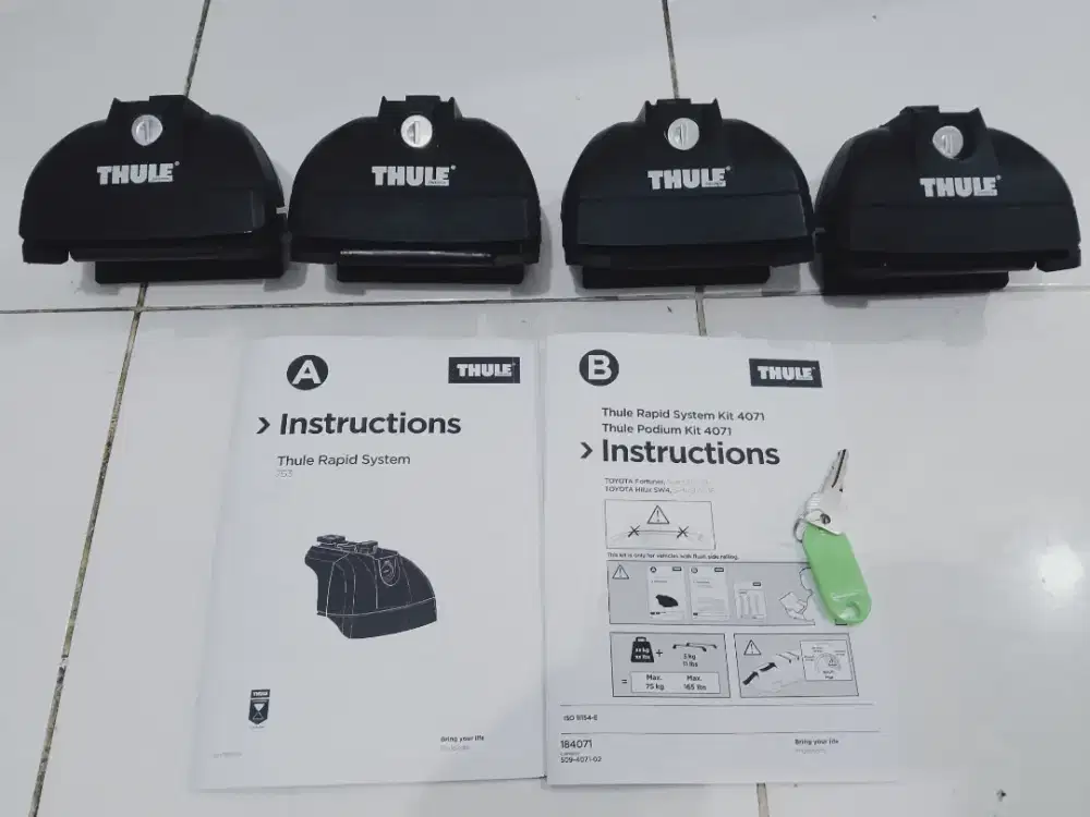 Crossbar thule all-new Fortuner/Pajero/veloz/outlander dll, Original