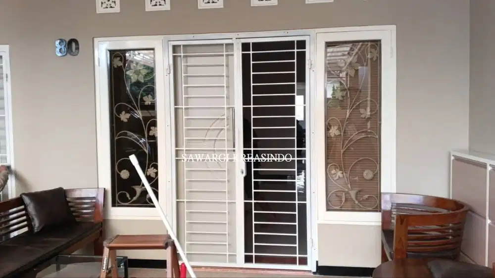Jual Teralis Pintu dan Jendela Minimalis pakai kasa nyamuk, Bandung