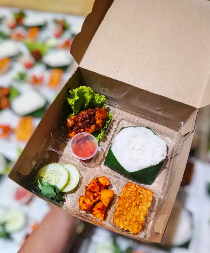 Nasi kotak megengan, takjil free parcel