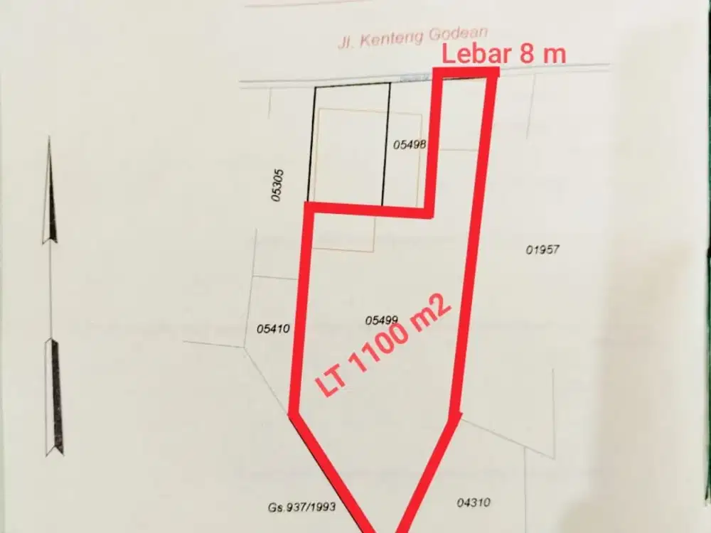 Dijual Tanah SHM Pinggir Jalan Raya di Nanggulan Kulon Progo Dekat Perempatan Kenteng Godean Menoreh