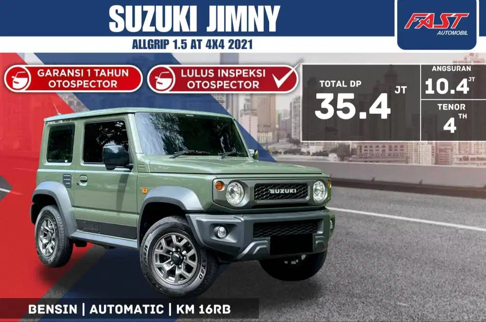 SUZUKI JIMNY ALLGRIP 2021 1.5 AT 4X4 LOW KM.16RB & PAJAK PANJANG #F6ST