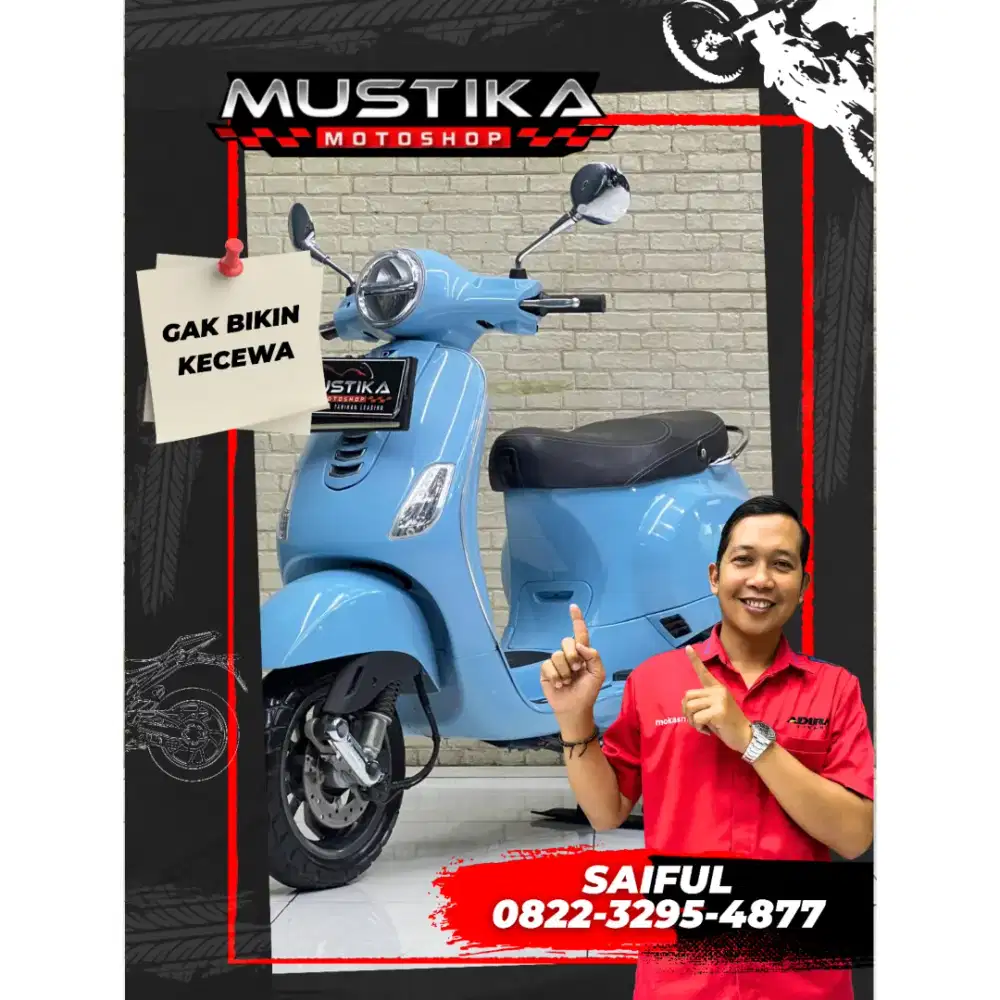 Perfect Condition!!Vespa LX 125 Led 2022 Warna Favorit Mulus-Mustika