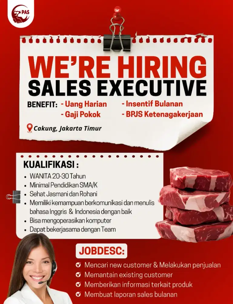 WE ARE HIRING SALES EXECUTIVE