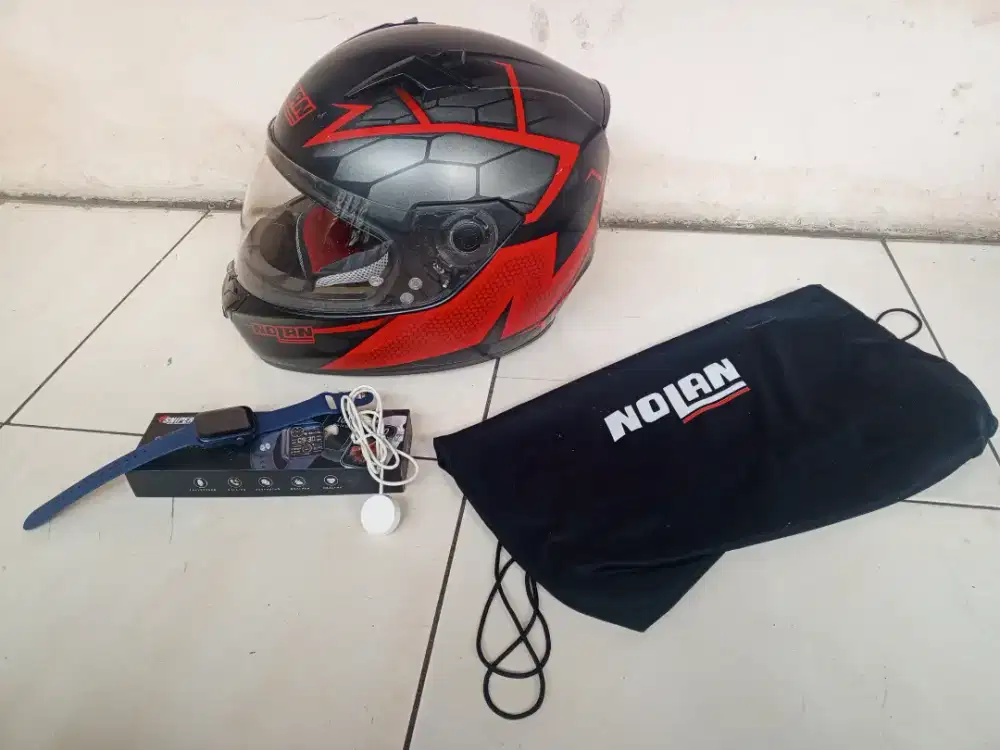 Helm Fullface Nolan, ori italy GRATIS jam tangan SMARTWATCH