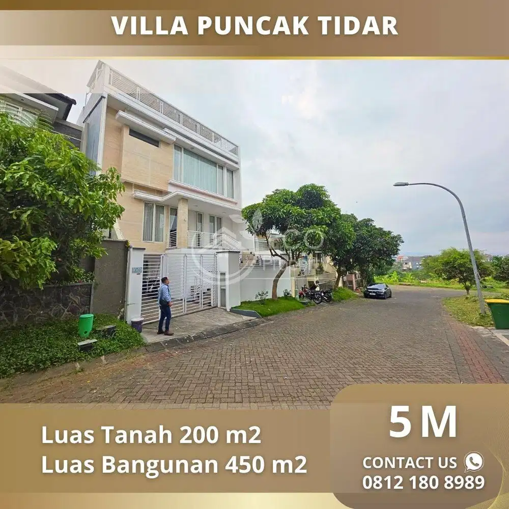Rumah Full Furnish Siap Huni Villa Puncak Tidar Malang