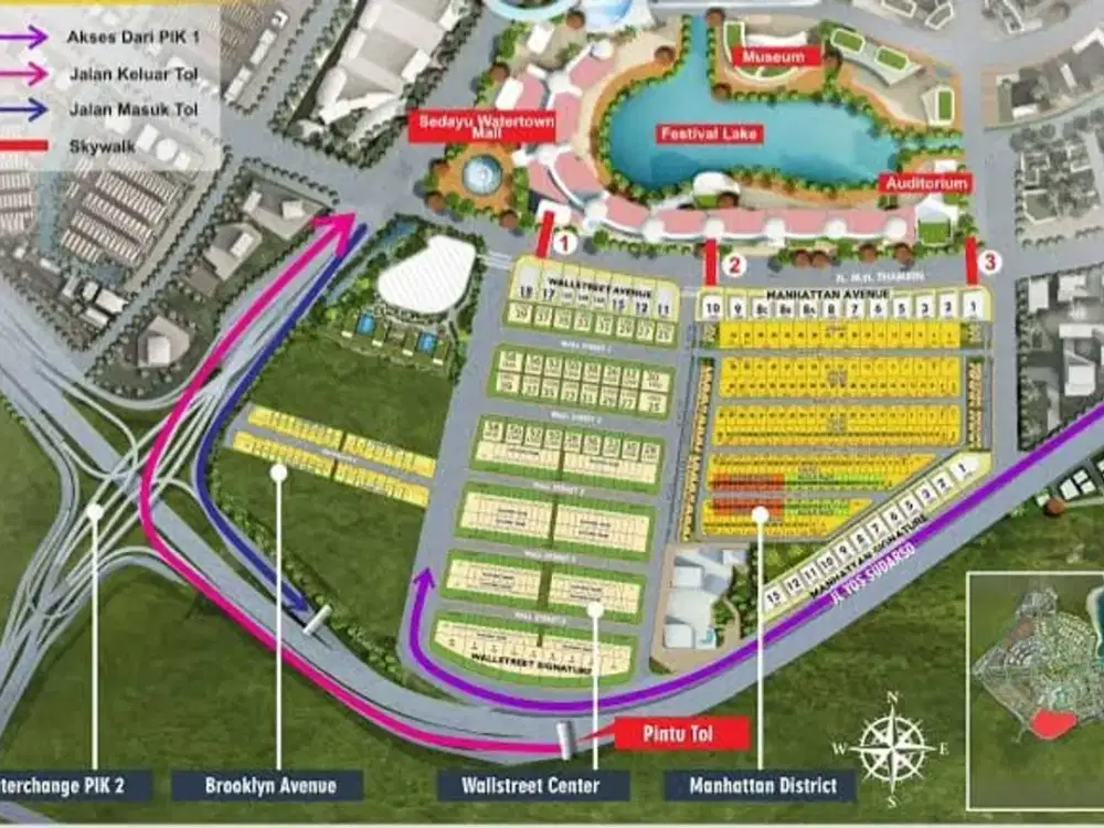 Jual / Sewa Tanah langka di boulevard dan siap pakai PIK 2