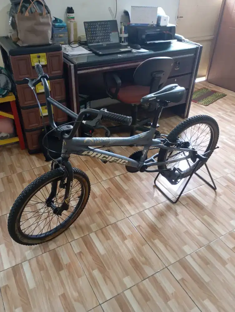 bmx pacific X man 1.0 20 inc frame/batangan almunium alloy siap goes