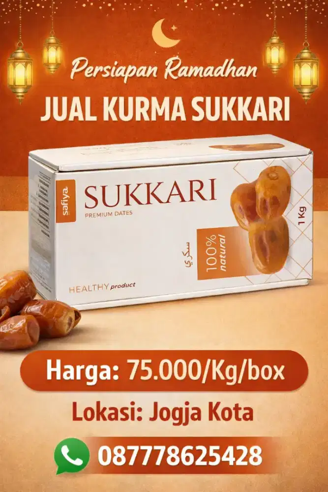 Jual kurma sukkari 1 kg jogja kota