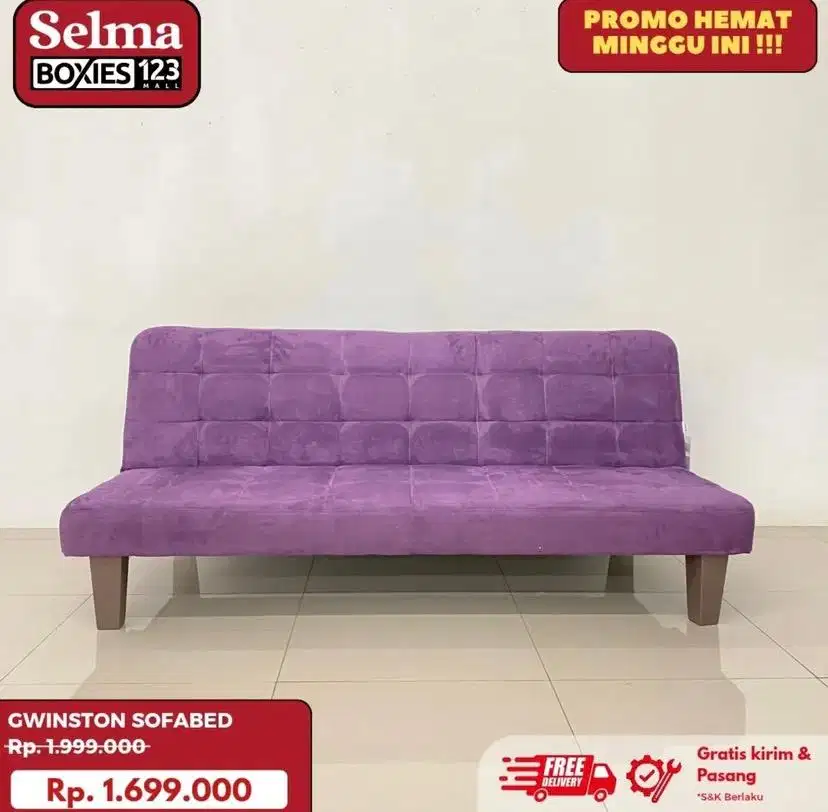 Sofabed gwinston ungu