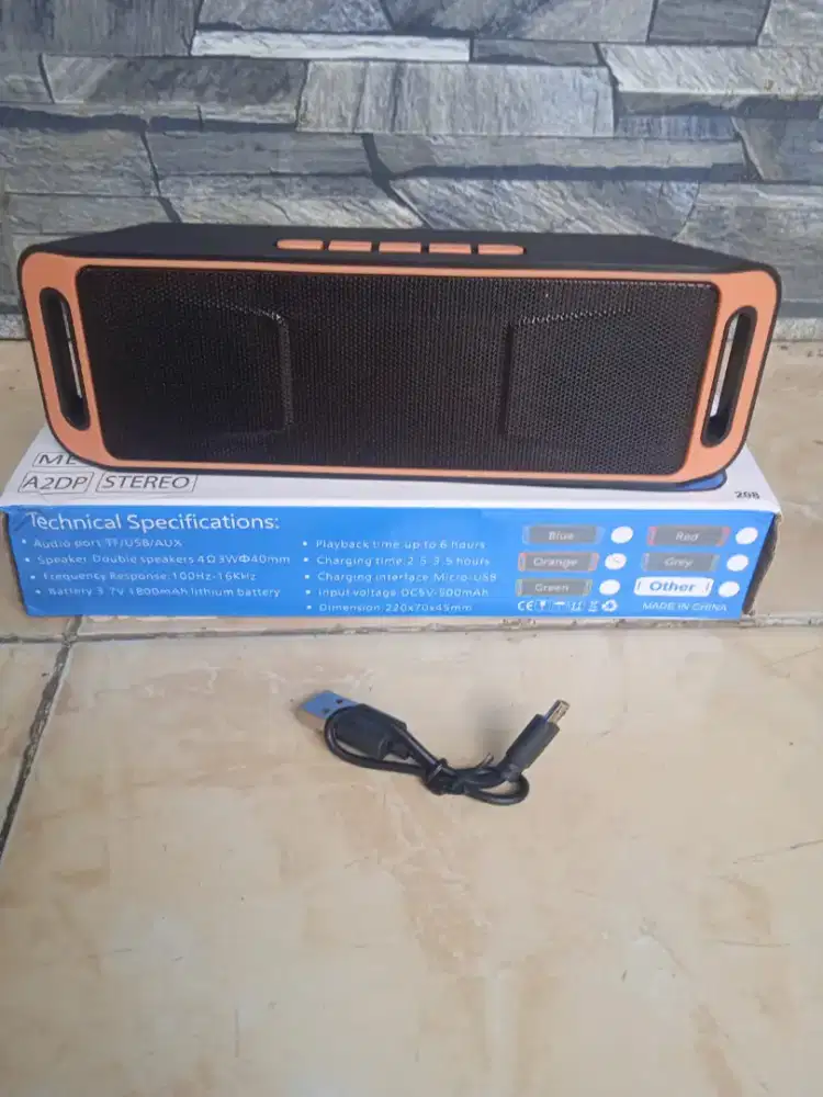 Speaker bluetooth dobel speaker normal baru ada box Poris cipondoh
