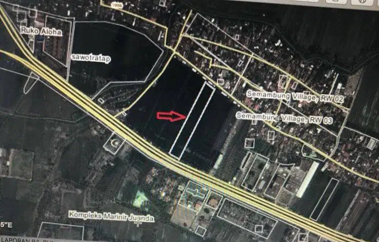 Dijual Komersial Area Tanah Nol Jalan Raya Juanda