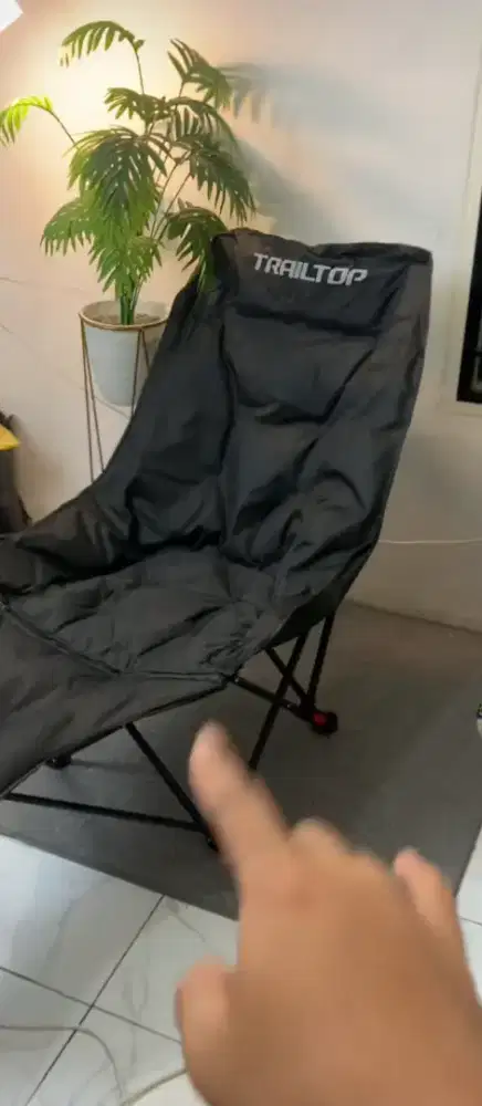 kursi lipat sandaran kaki siap pakai