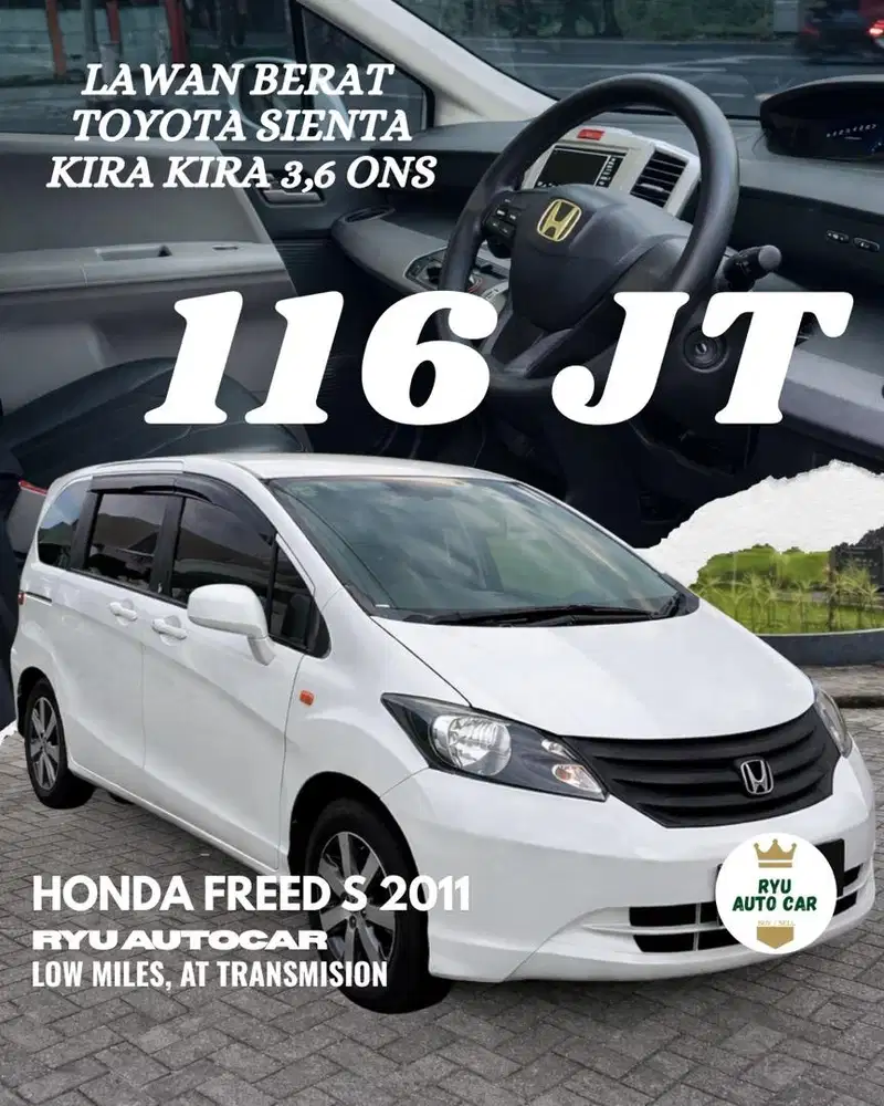 HONDA FREED S 2011 MATIC ODO 117 RB PAJAK PANJANG