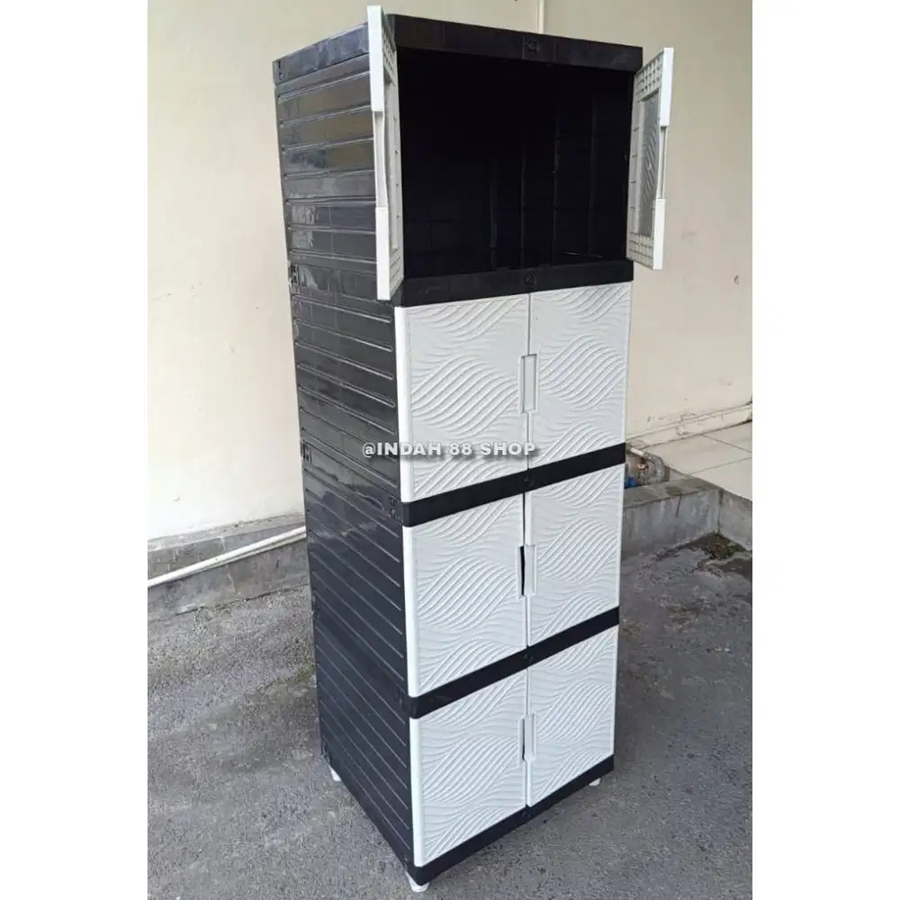 Lemari Pakaian Plastik 2 Pintu / Lemari Baju Serbaguna