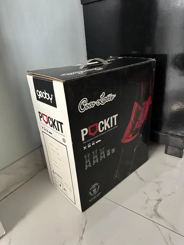 Preloved Stroller Kereta Coco latte Pockit Terawat lengkap cabin size