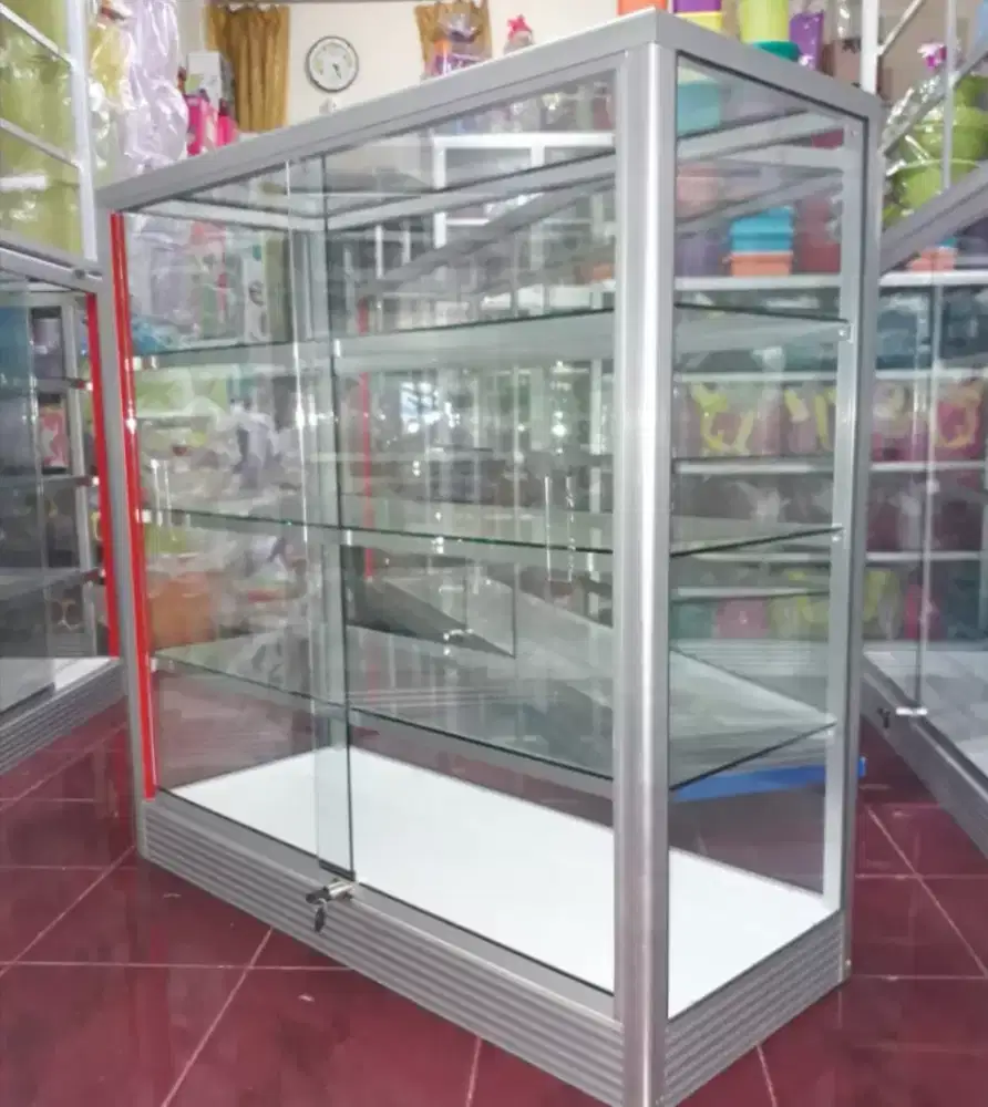 Etalase Panjang 1Mx1M Barang Bagus Siap Kirim