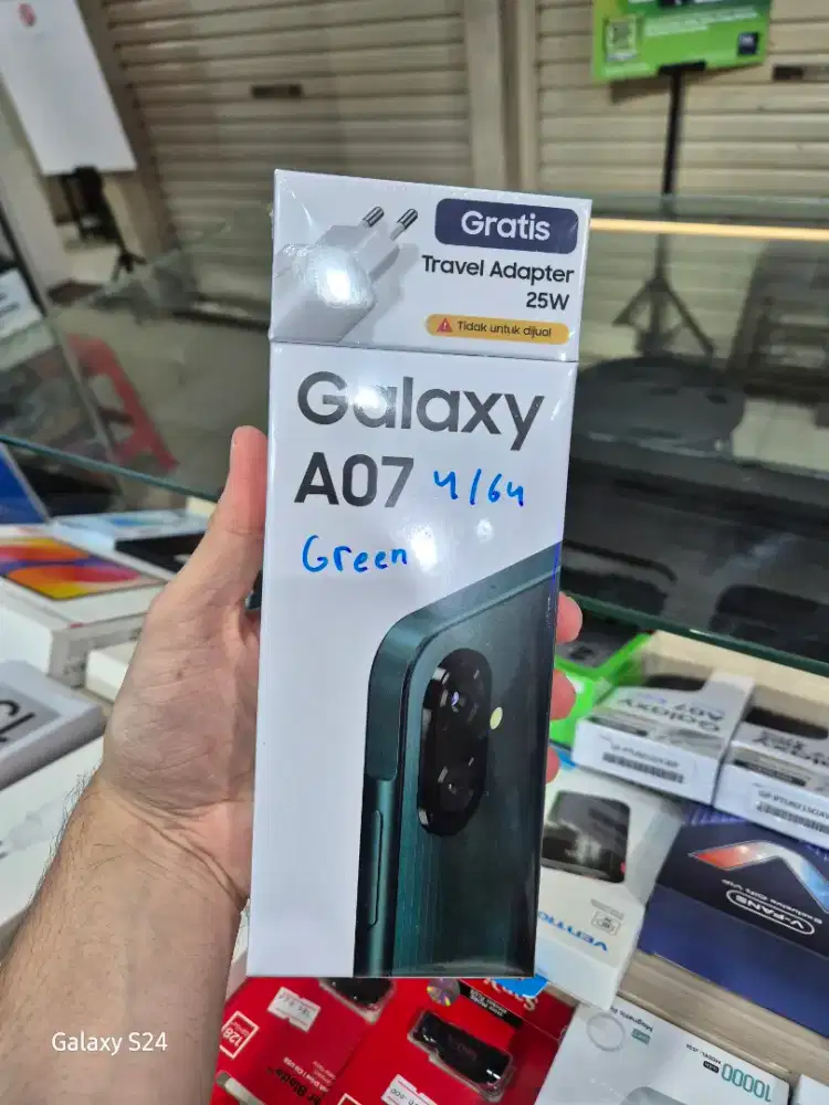SAMSUNG A07 RAM 4+4/64GB SEGEL BOX HARGA JAMINAN MURMER
