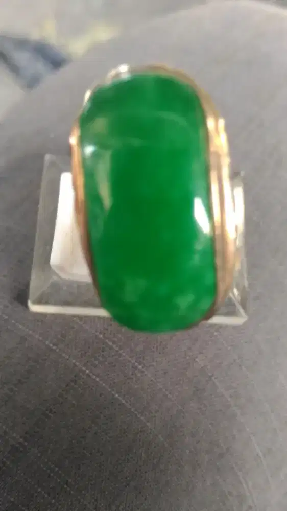 Batu cinci giok ring perak