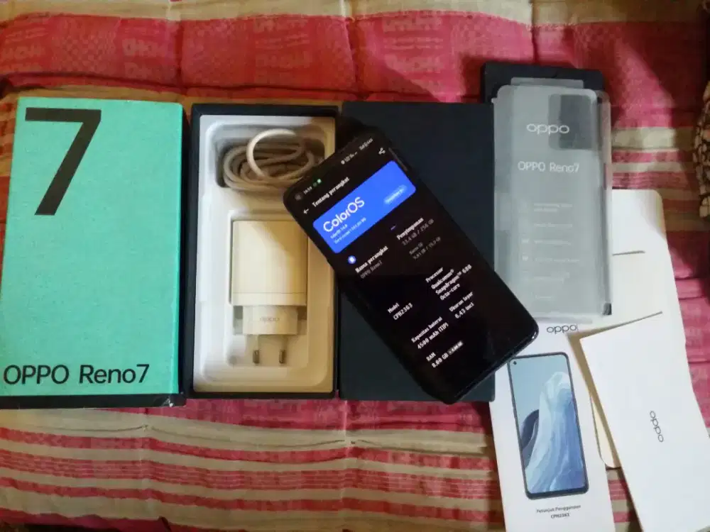 Oppo Reno 7 8/256 fullset murah