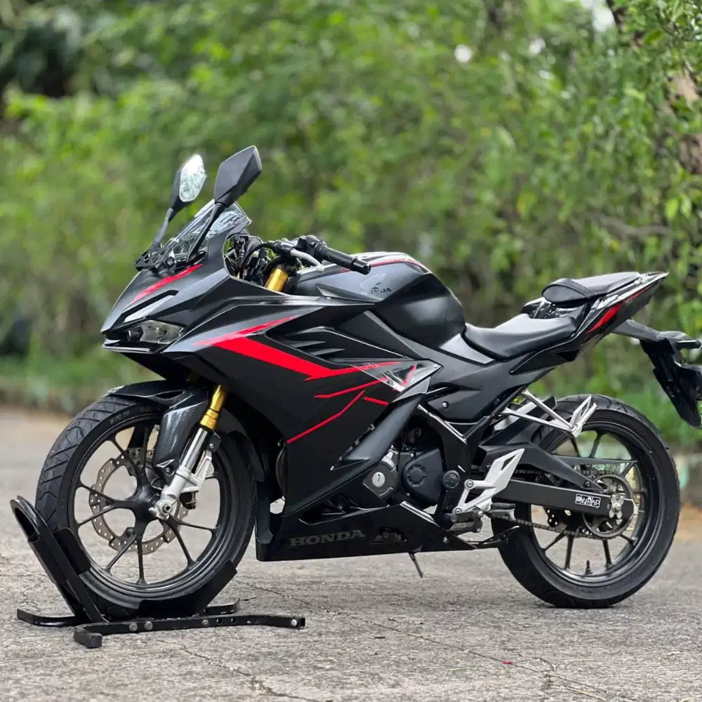 HONDA NEW CBR 150R NON ABS 2021 BLACK KM LOW PAJAK ON FULL MULUS