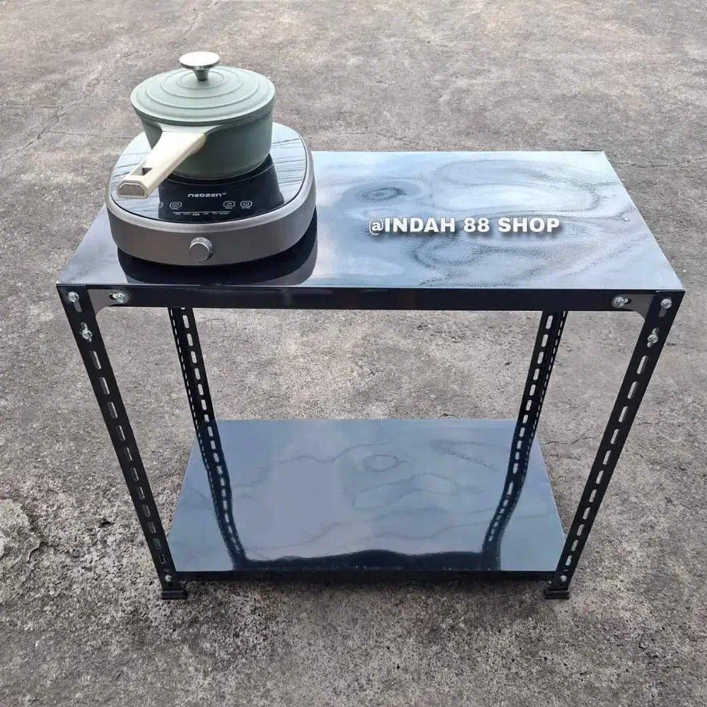 Meja Dapur / Meja Kompor / Rak Besi 2 Susun