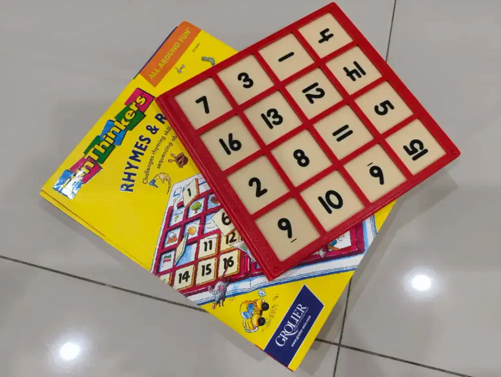 Grolier Fun Thinkers - education book puzzle