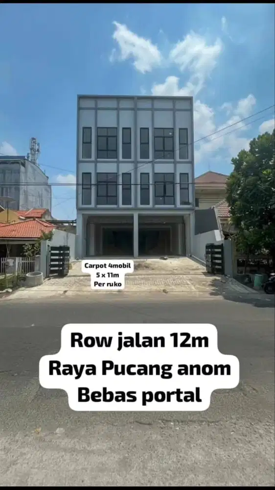 Disewakan 2 Ruko Jejer Komersial Raya Pucang Anom Surabaya