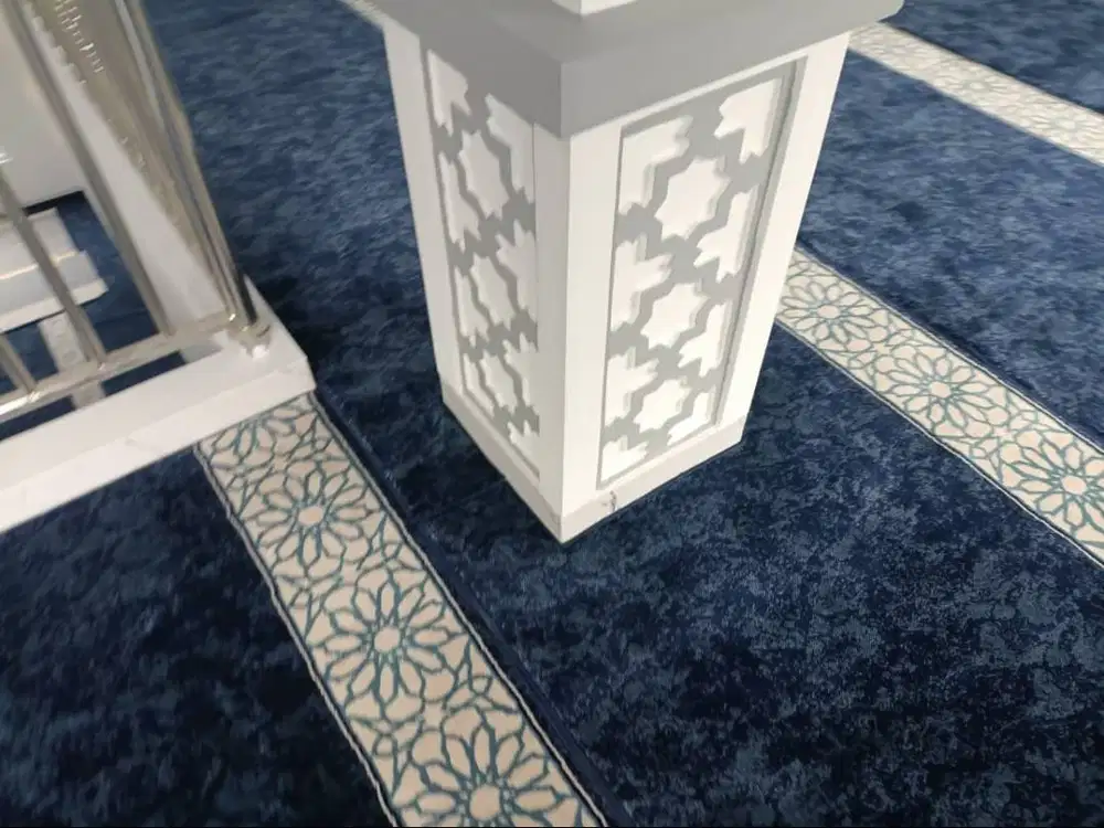 Karpet Masjid Al Imam Biru Navy, Gratis Pasang