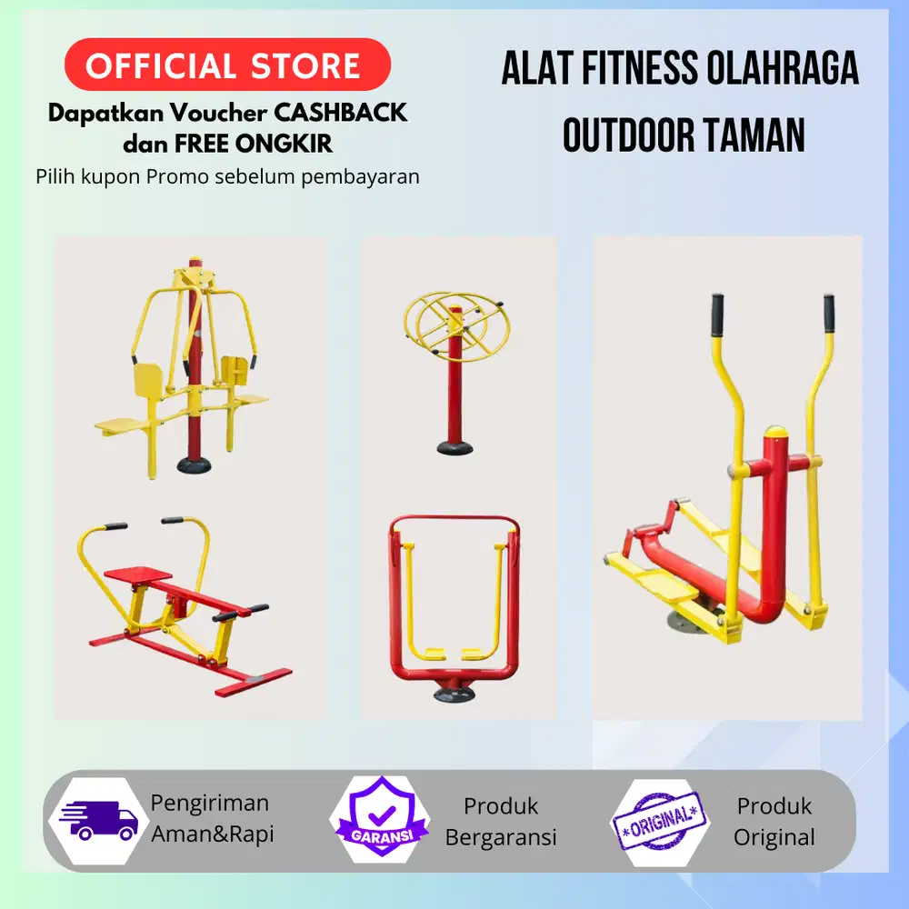 Paket Alat Olahraga Gym fitness luar ruangan Outdoor untuk Taman